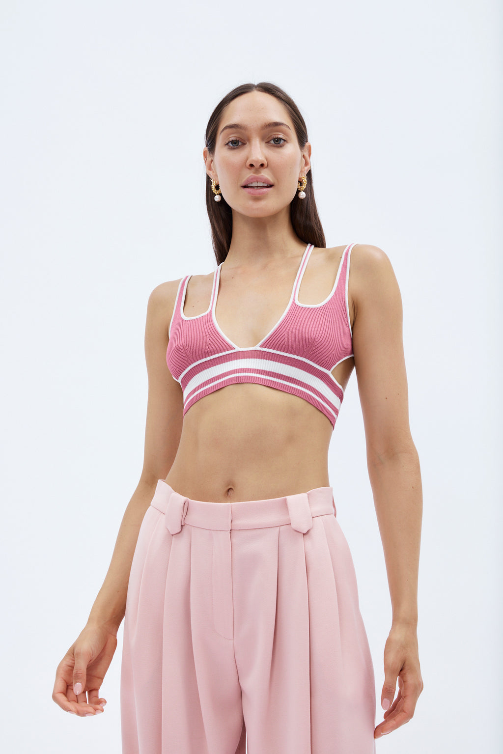 Fitted X Pink Bra Top - Désordre Boutique