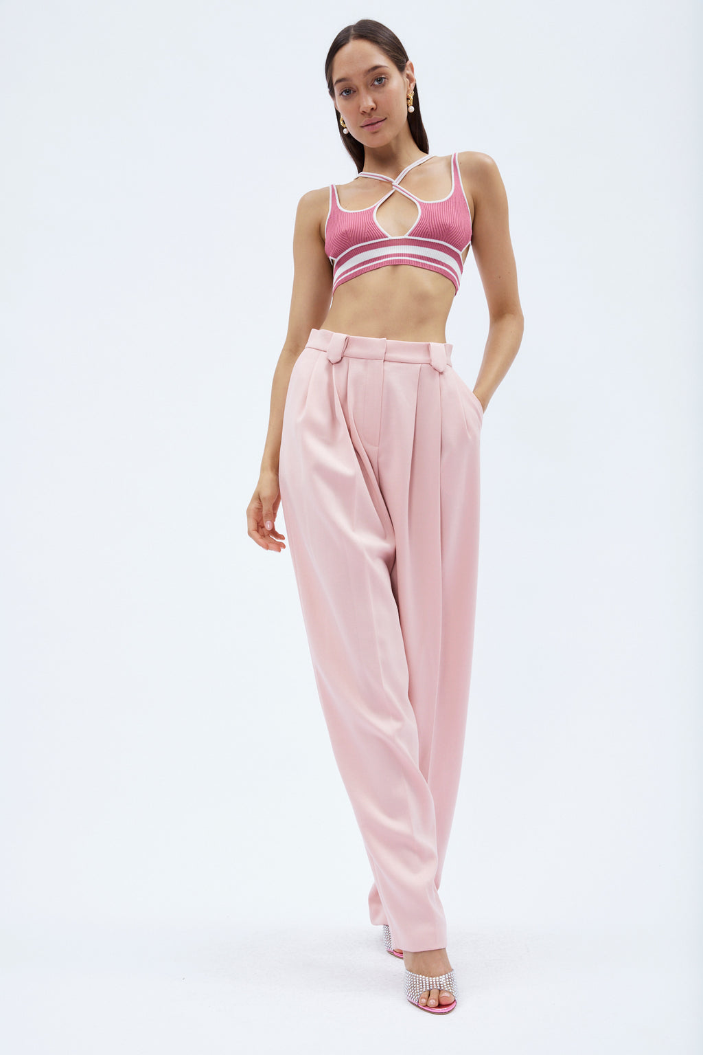 Fitted X Pink Bra Top - Désordre Boutique