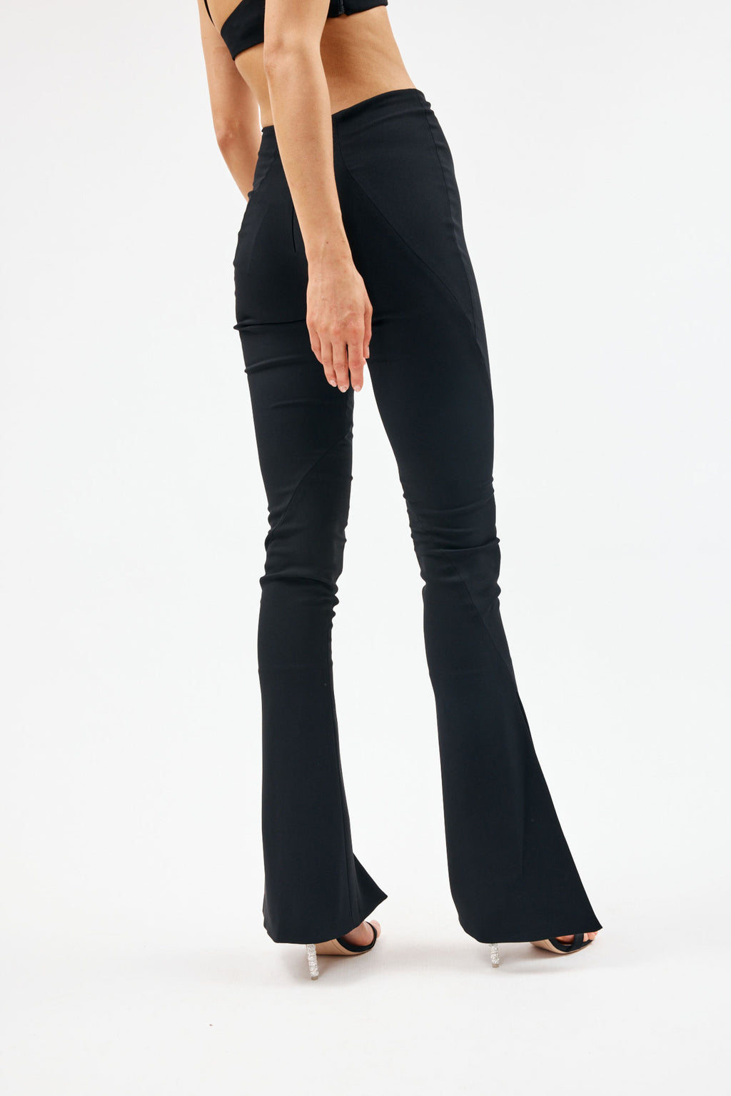 Flared Black Trousers - Désordre Boutique