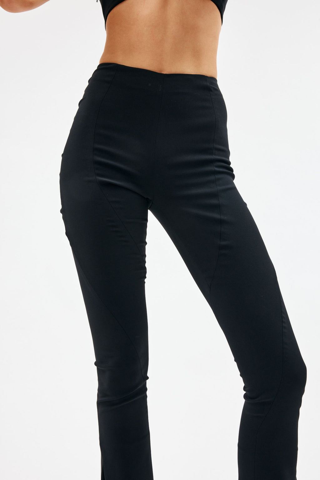 Flared Black Trousers - Désordre Boutique