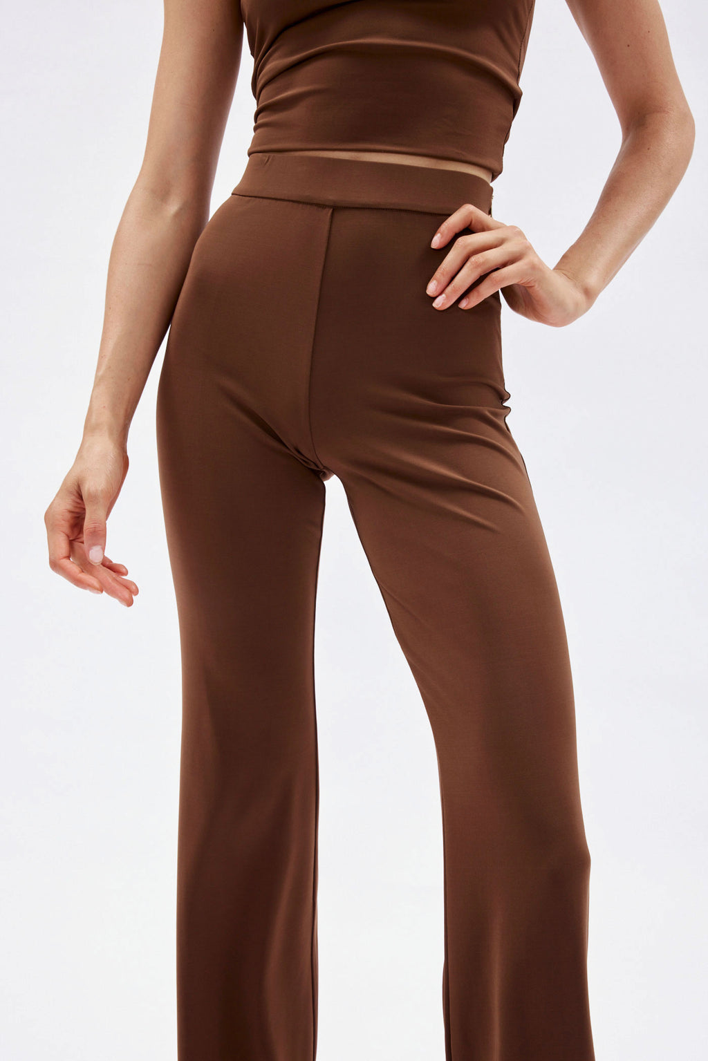 Gaia Brown Flare Pants - Désordre Boutique