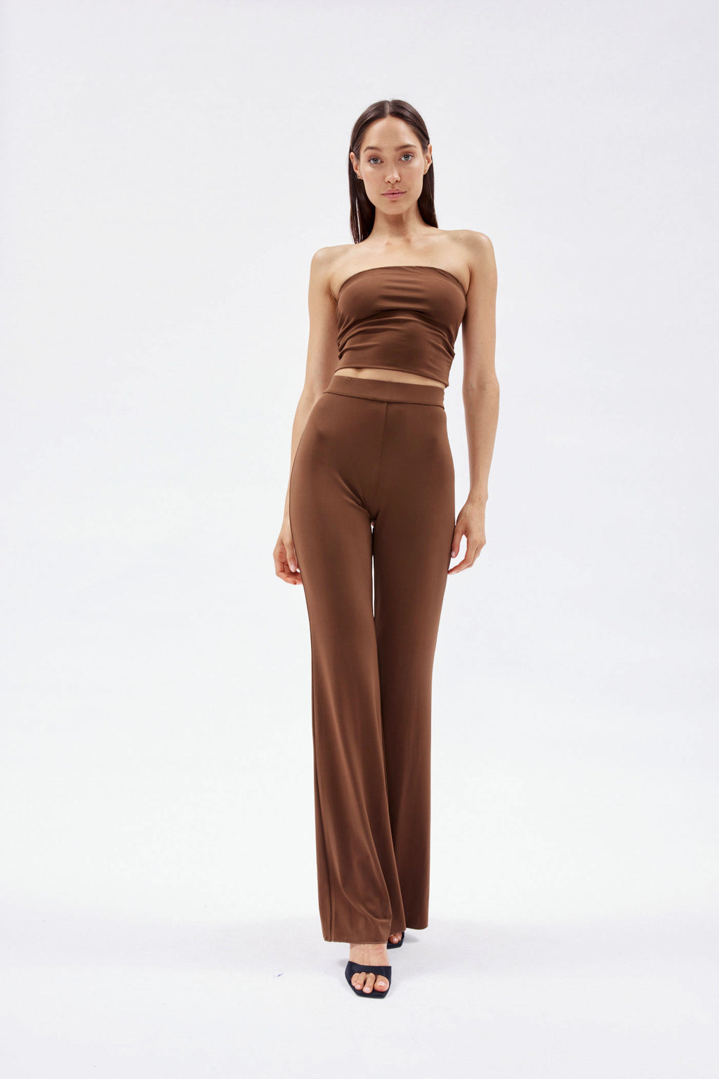 Gaia Brown Flare Pants - Désordre Boutique