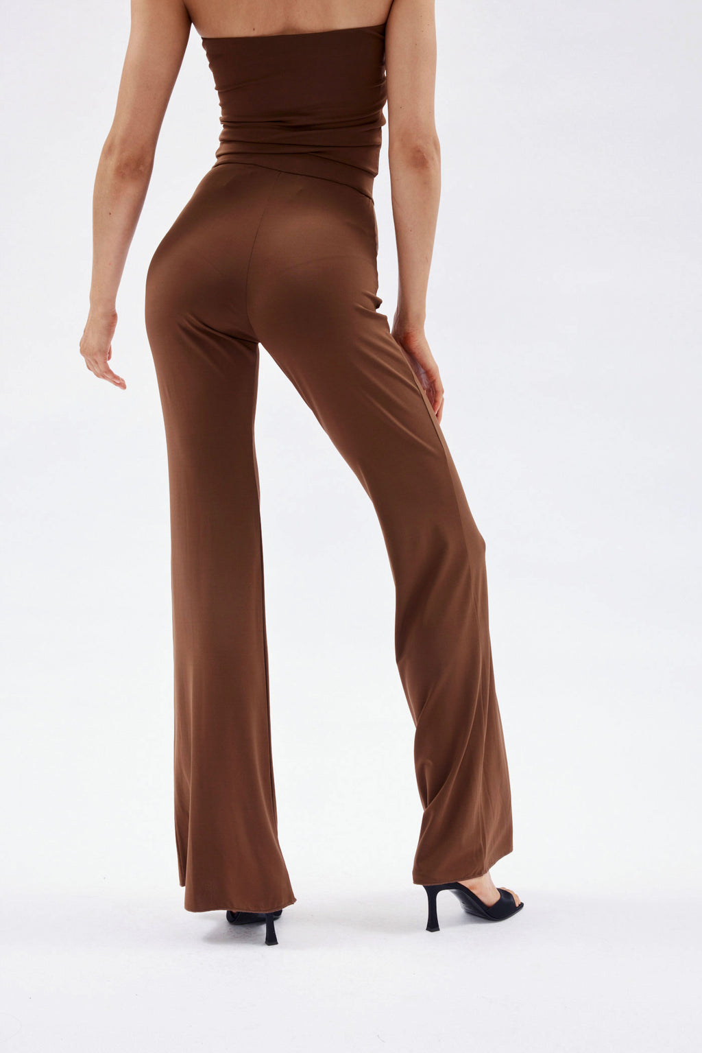 Gaia Brown Flare Pants - Désordre Boutique