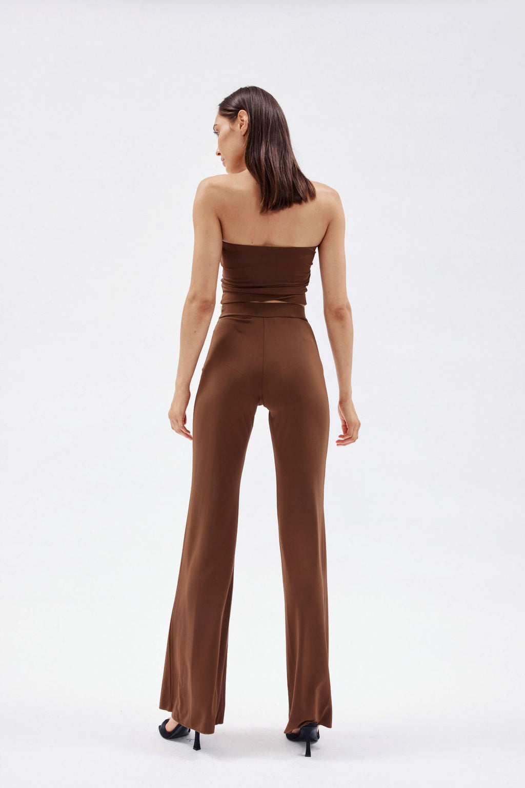 Gaia Brown Flare Pants - Désordre Boutique