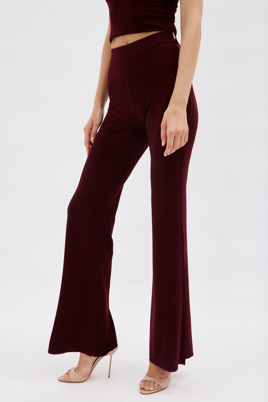 Gaia Rouge Noir Flare Pants - Désordre Boutique