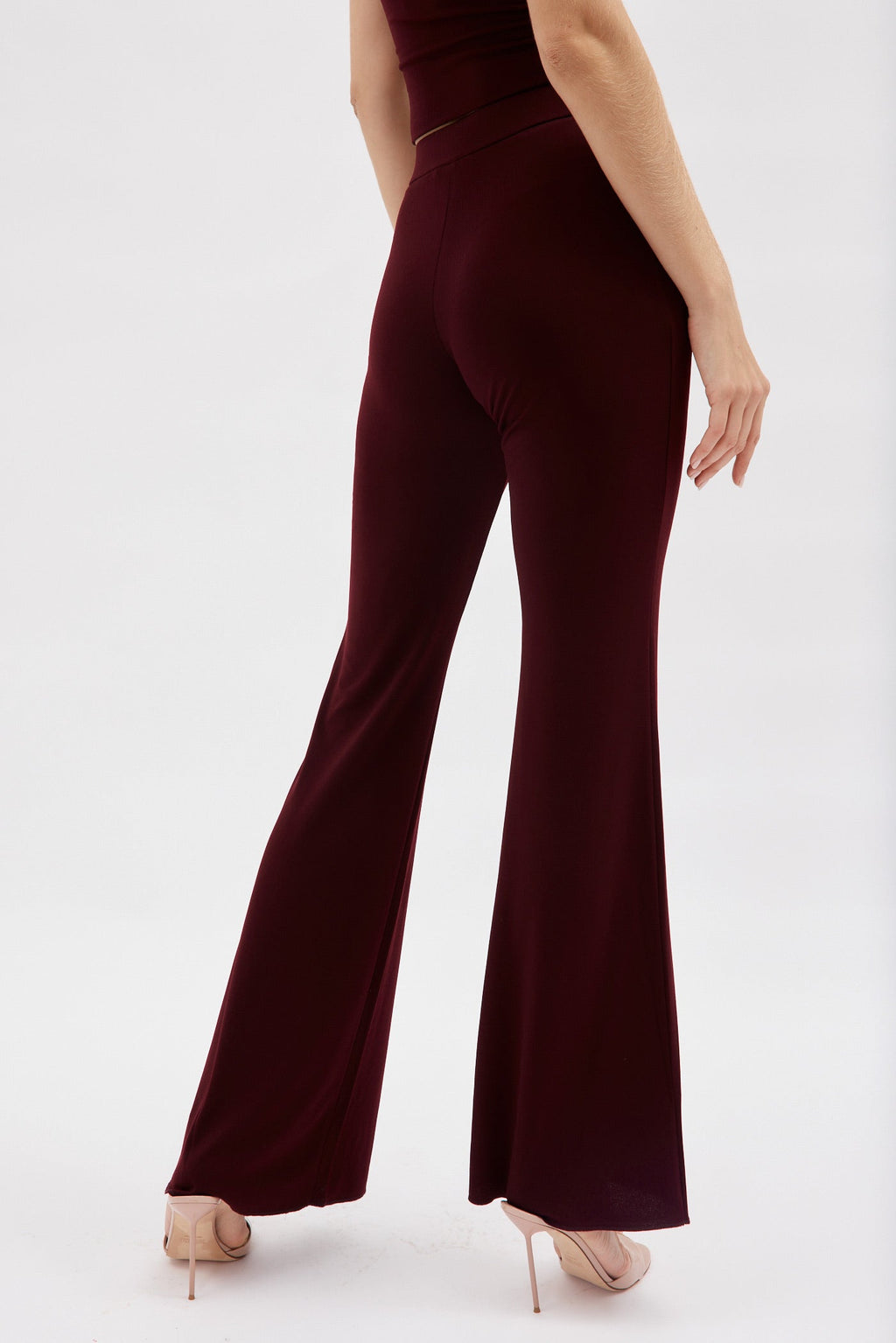 Gaia Rouge Noir Flare Pants - Désordre Boutique