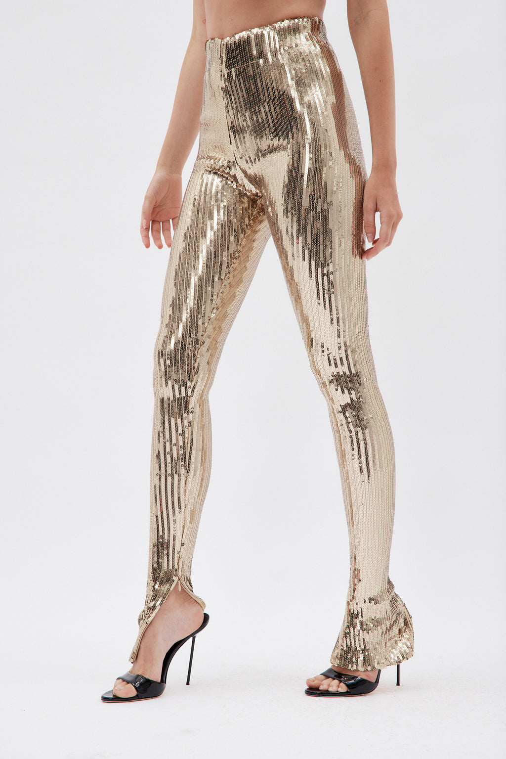 Glitter leggings gold best sale