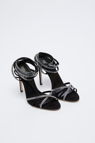 Holly Nicole Black Diamond Lace Up Sandal - Désordre Boutique