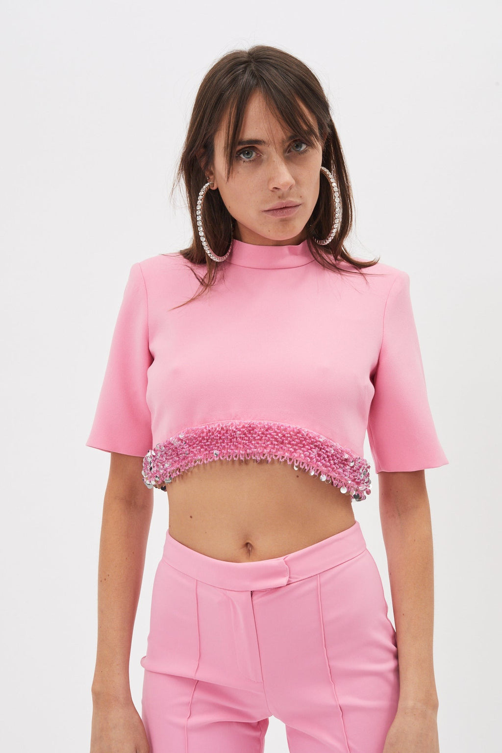 Jalen Taffy Embellishment Crop Top - Désordre Boutique