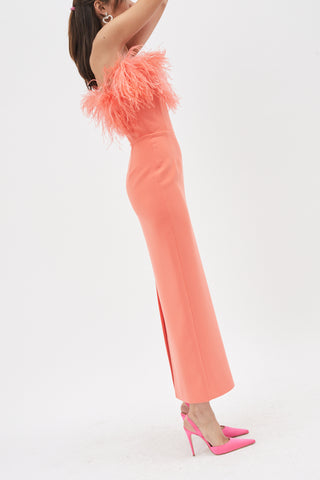 Lena Neon Coral Dress - Désordre Boutique