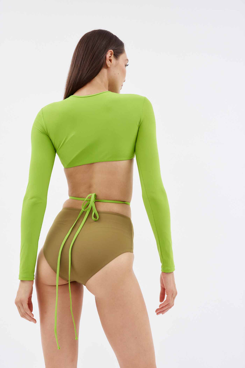 Looped Kombu Apple Tie High Brief - Désordre Boutique