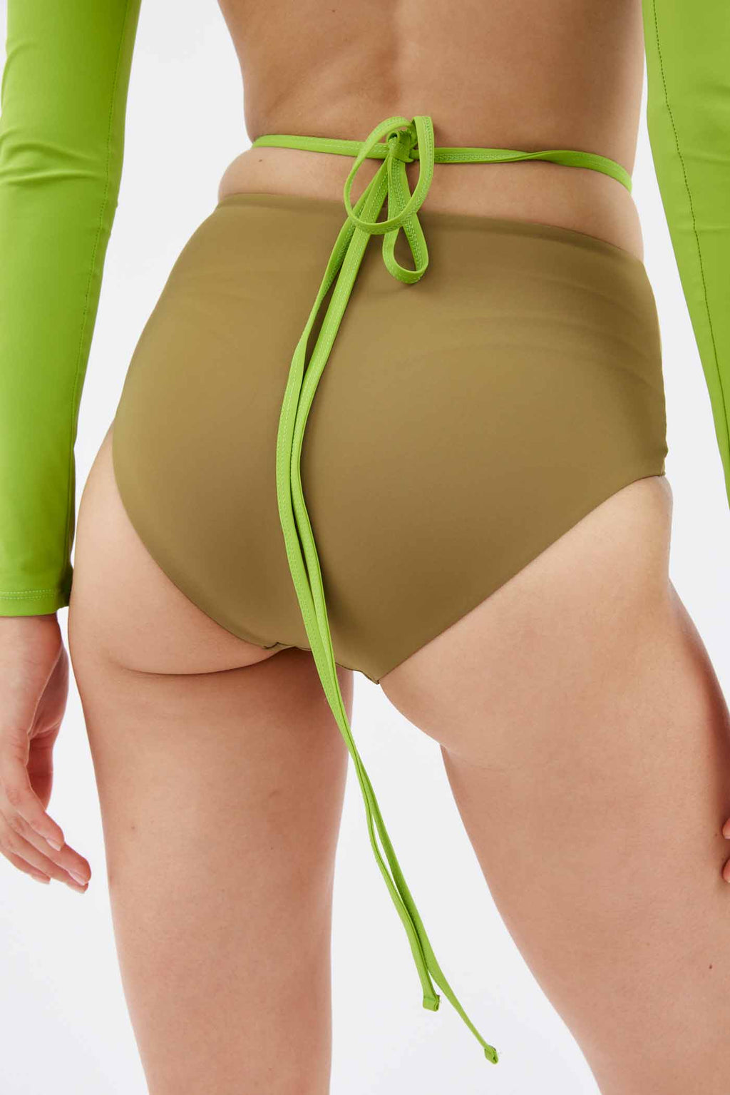 Looped Kombu Apple Tie High Brief - Désordre Boutique