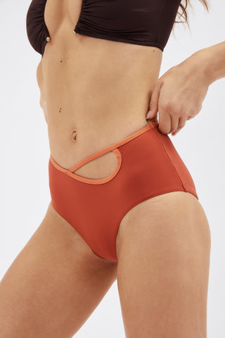 Looped Terracotta Multi High Brief - Désordre Boutique