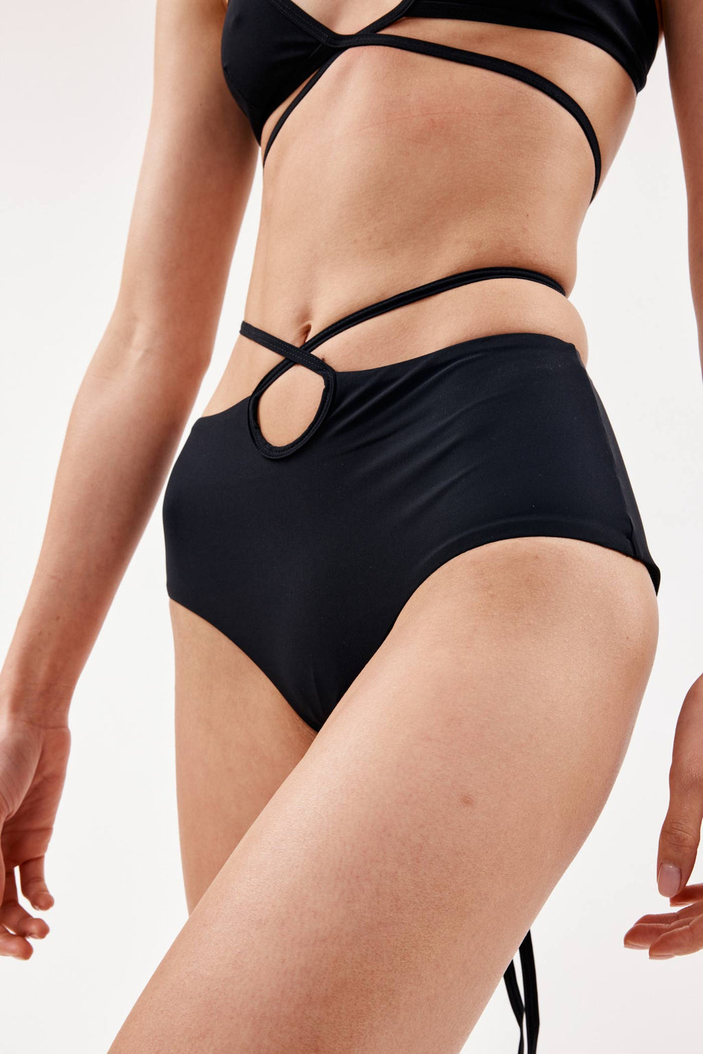 Looped Tie Black High Brief - Désordre Boutique