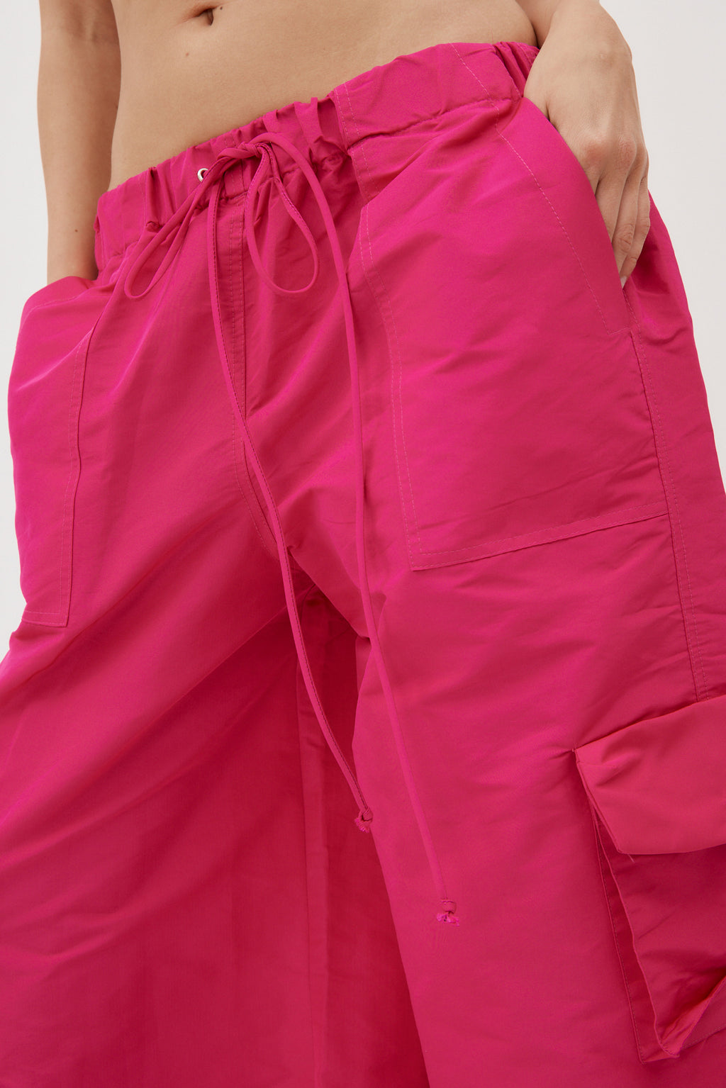 Low Rise Fuchsia Utility Pants - Désordre Boutique