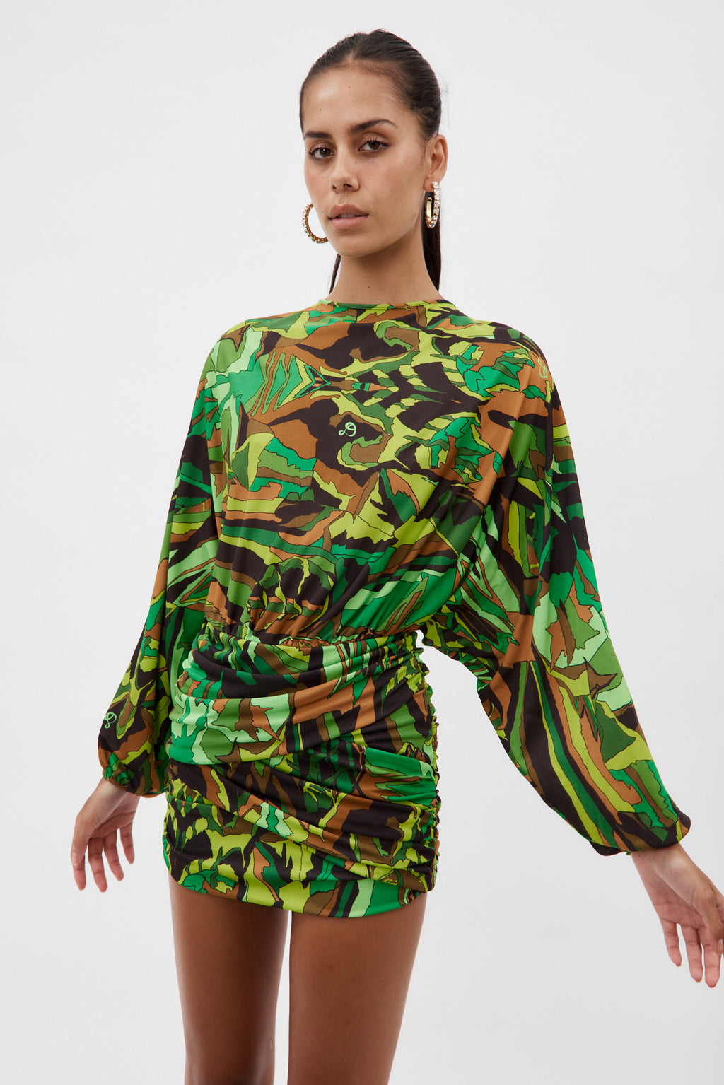 Lucy Emerald Jungle Mini Dress - Désordre Boutique