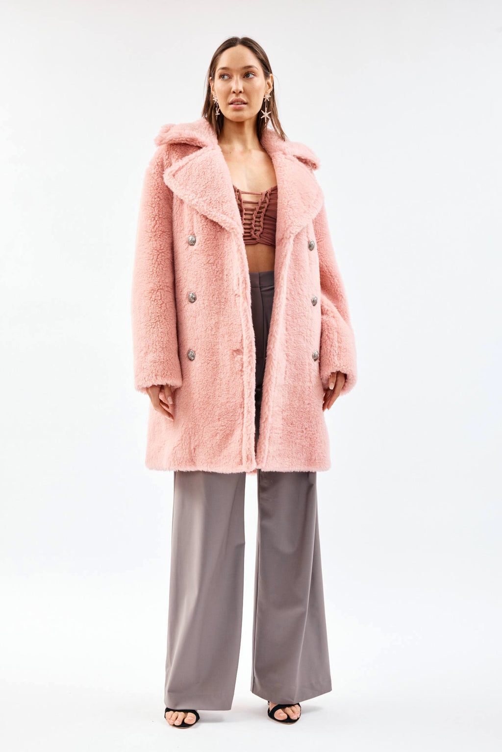 Martingale Rose Maxi Coat - Désordre Boutique