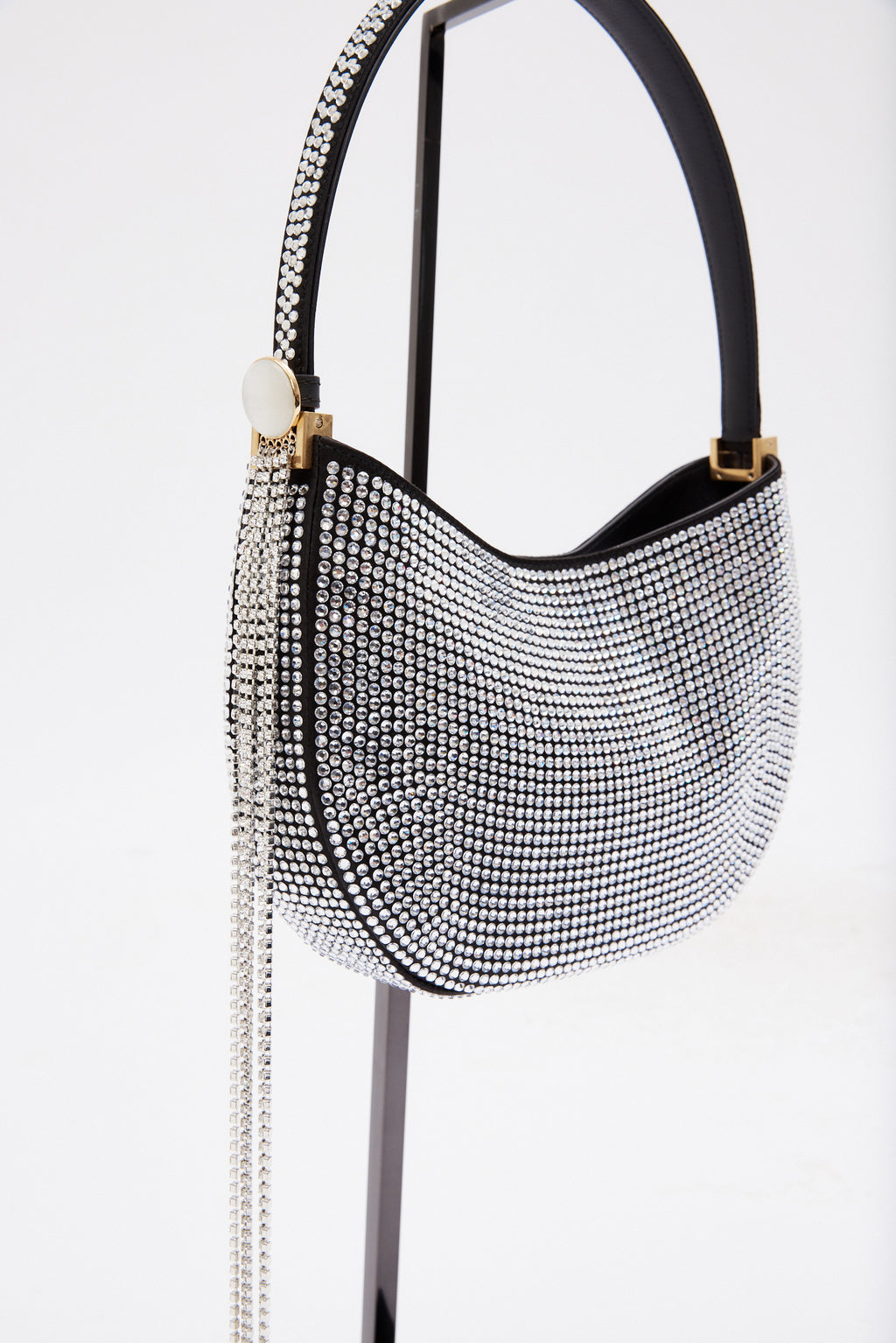 Medium Vesna Black Crystals Bag - Désordre Boutique