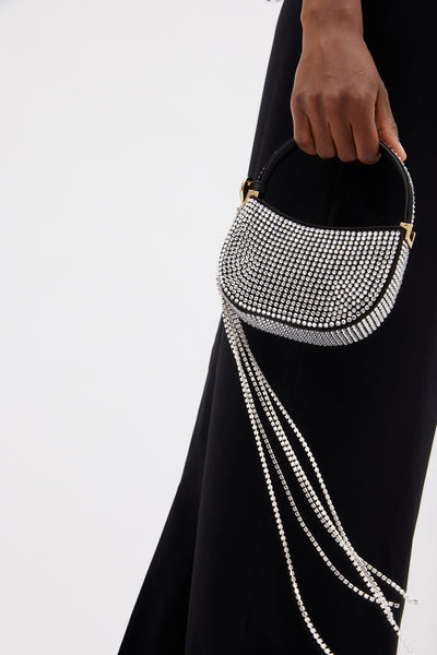 【Magda Butrym】 Vesna Micro embellishedショルダーバッグ Magda Butrym Micro Vesna Embellished Bag In Black | ModeSens