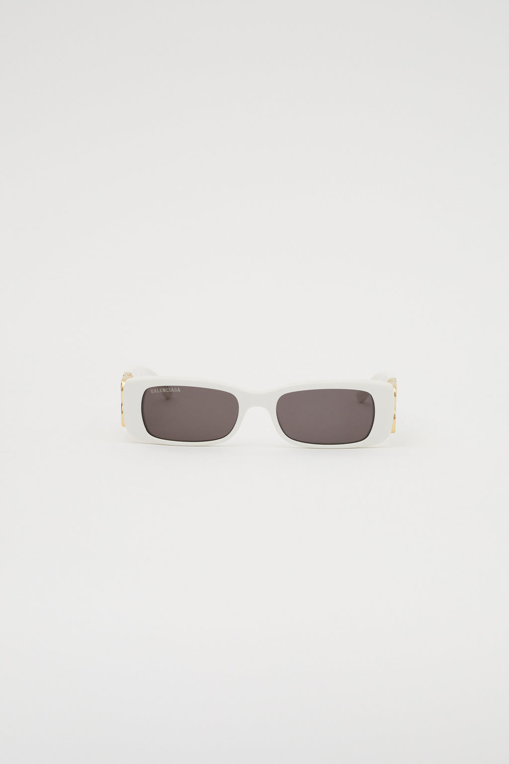 Narrow Rectangle White Sunglasses - Désordre Boutique