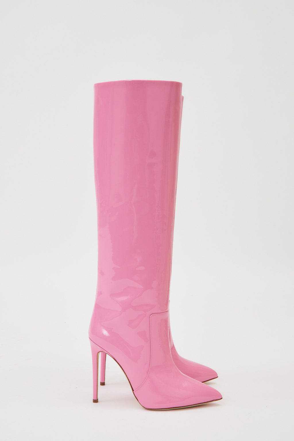 Patent Flamingo Stiletto Boots - Désordre Boutique