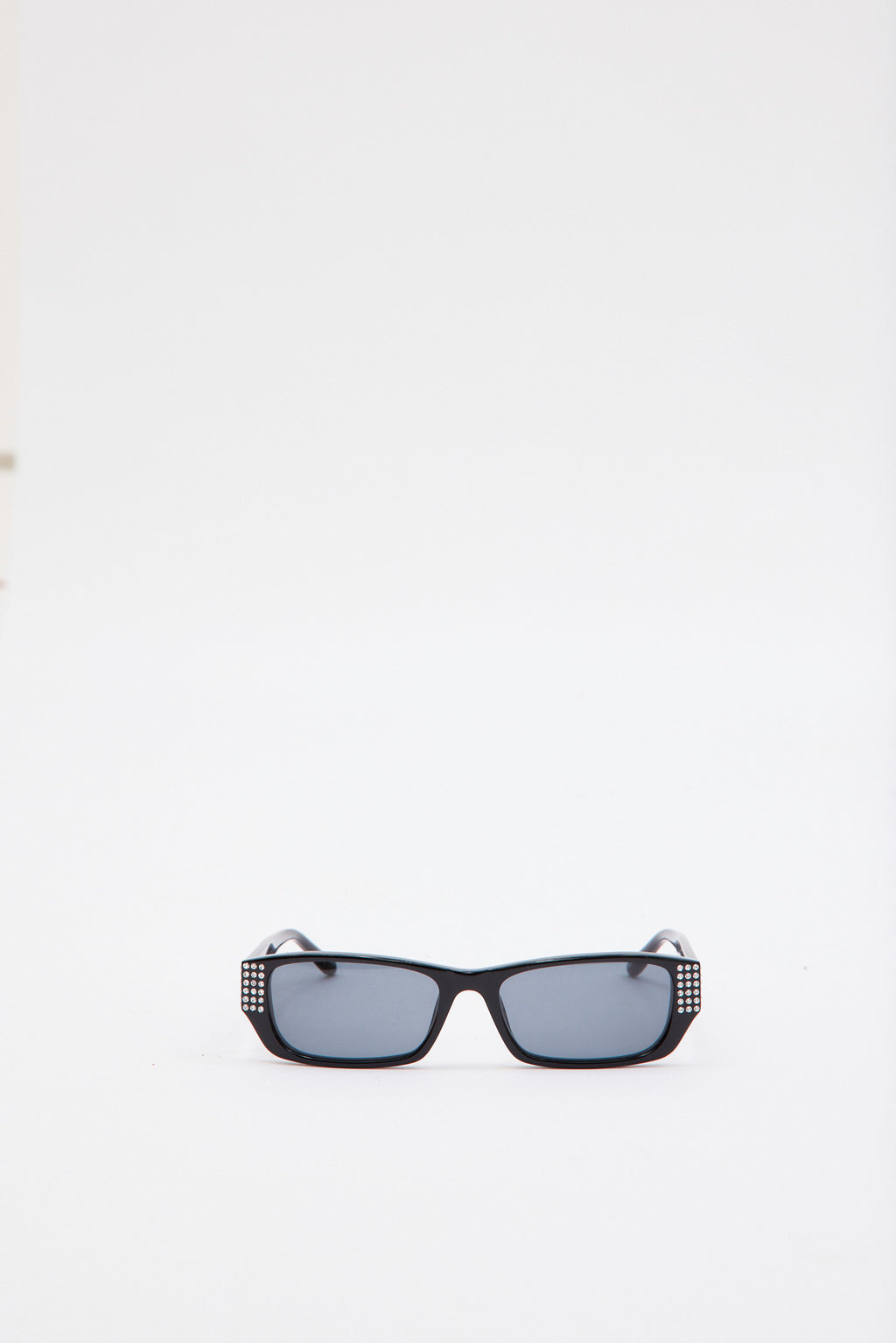 Rectangle Black Grey Crystal Sunglasses - Désordre Boutique