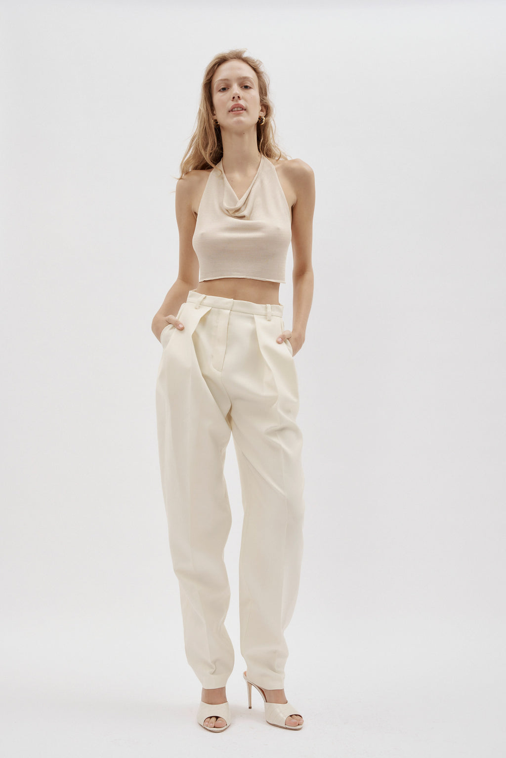 Shaldon Cream Wool Pants - Désordre Boutique