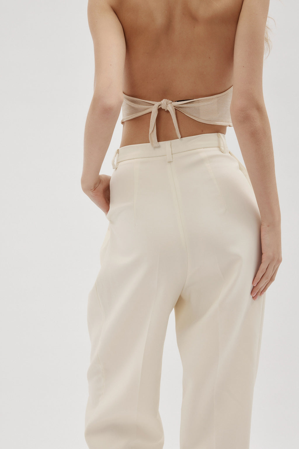 Shaldon Cream Wool Pants - Désordre Boutique