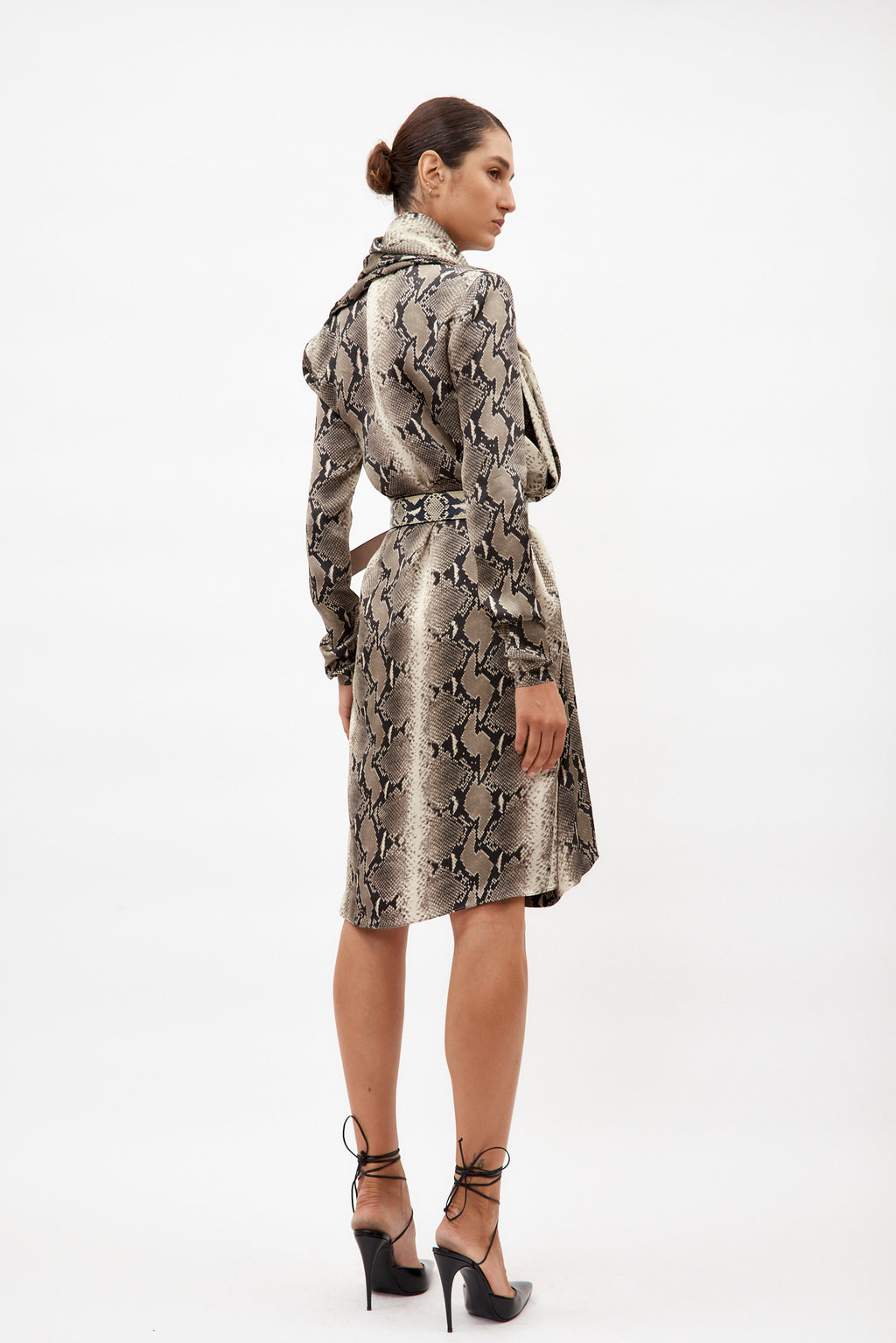 Shaz Natural Python Dress - Désordre Boutique