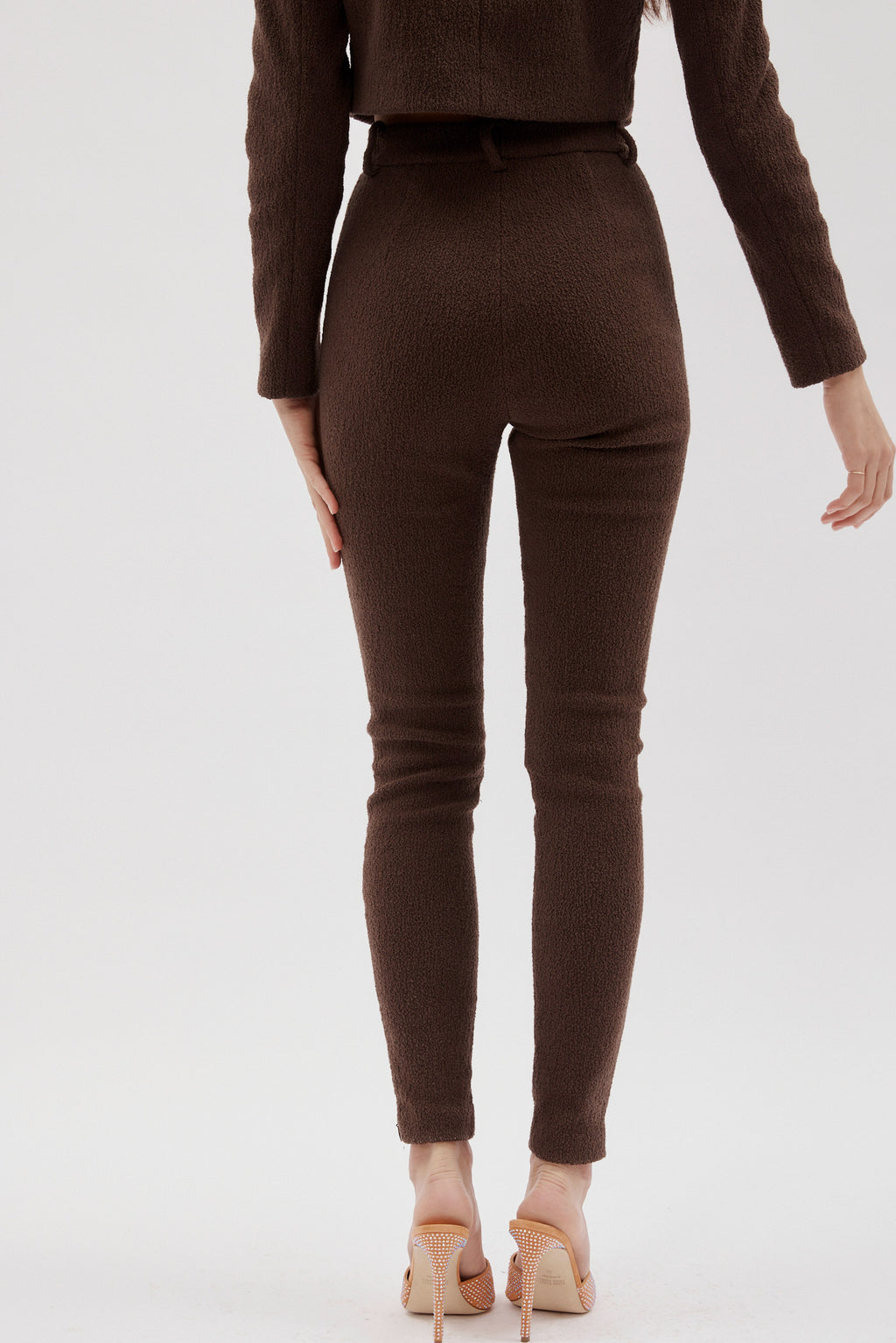 Skinny Brown Tailored Trousers - Désordre Boutique