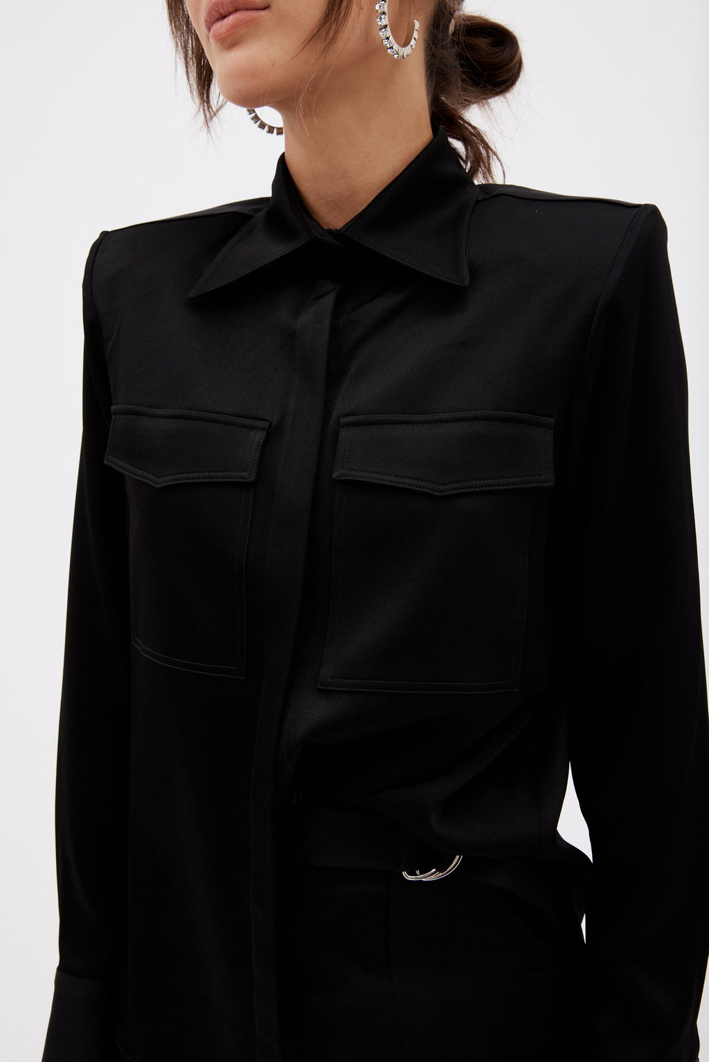 Tenley Black Shirt - Désordre Boutique