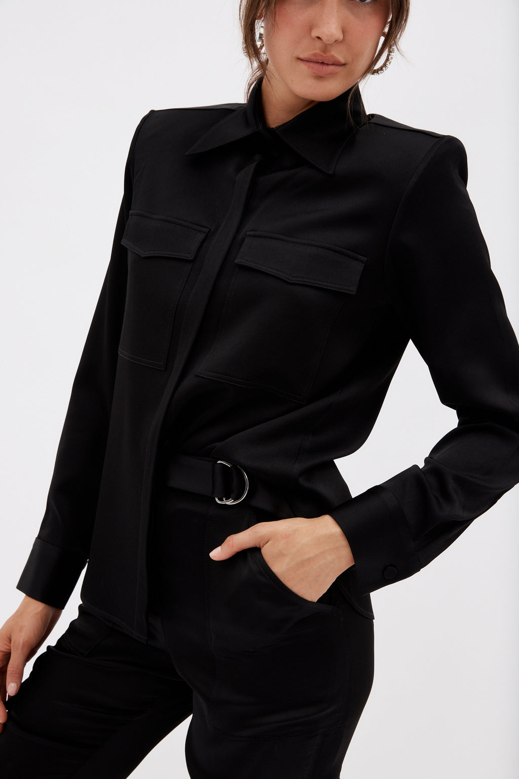 Tenley Black Shirt - Désordre Boutique