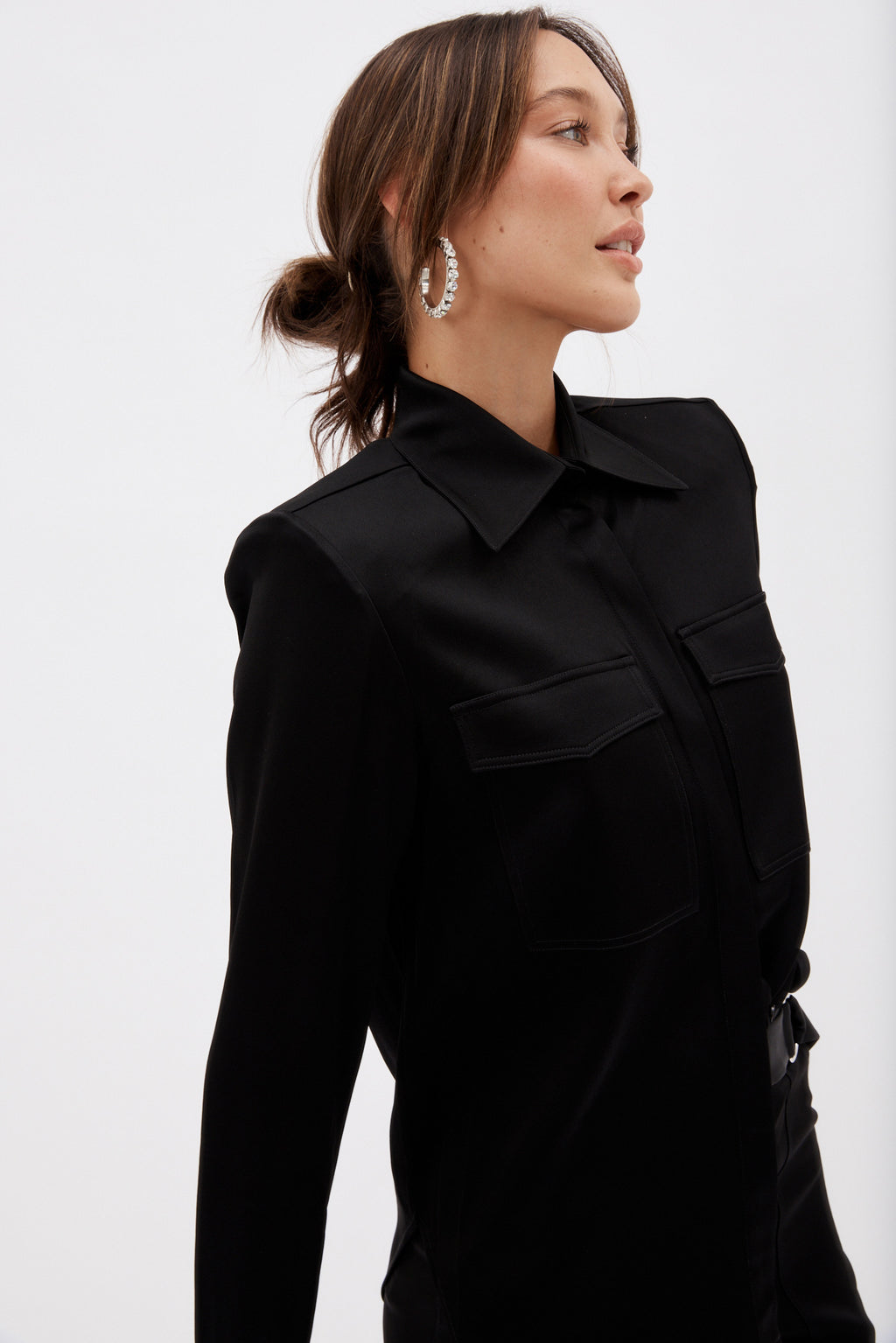 Tenley Black Shirt - Désordre Boutique