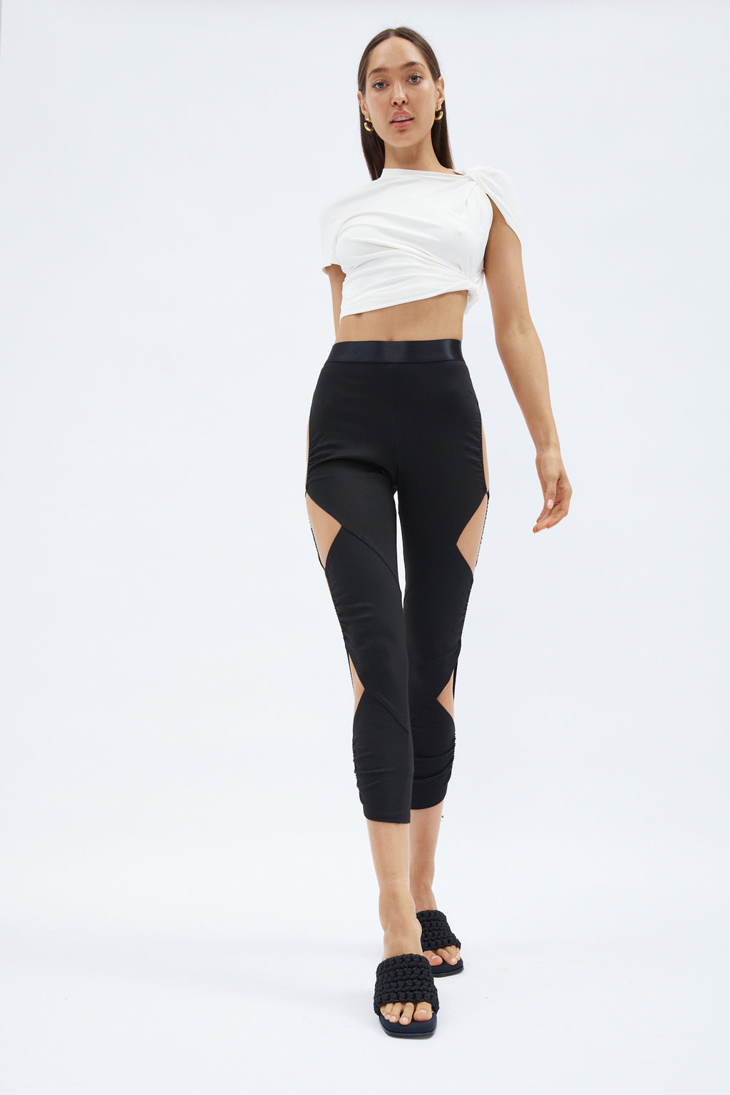 Tension Black Cut Out Pant - Désordre Boutique