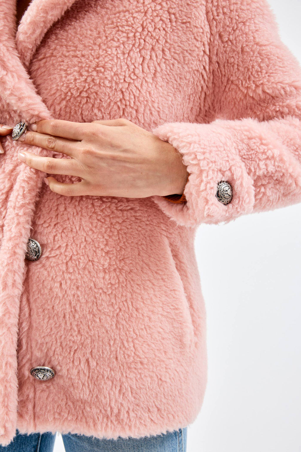 Three Button Cuddle Rose Jacket - Désordre Boutique