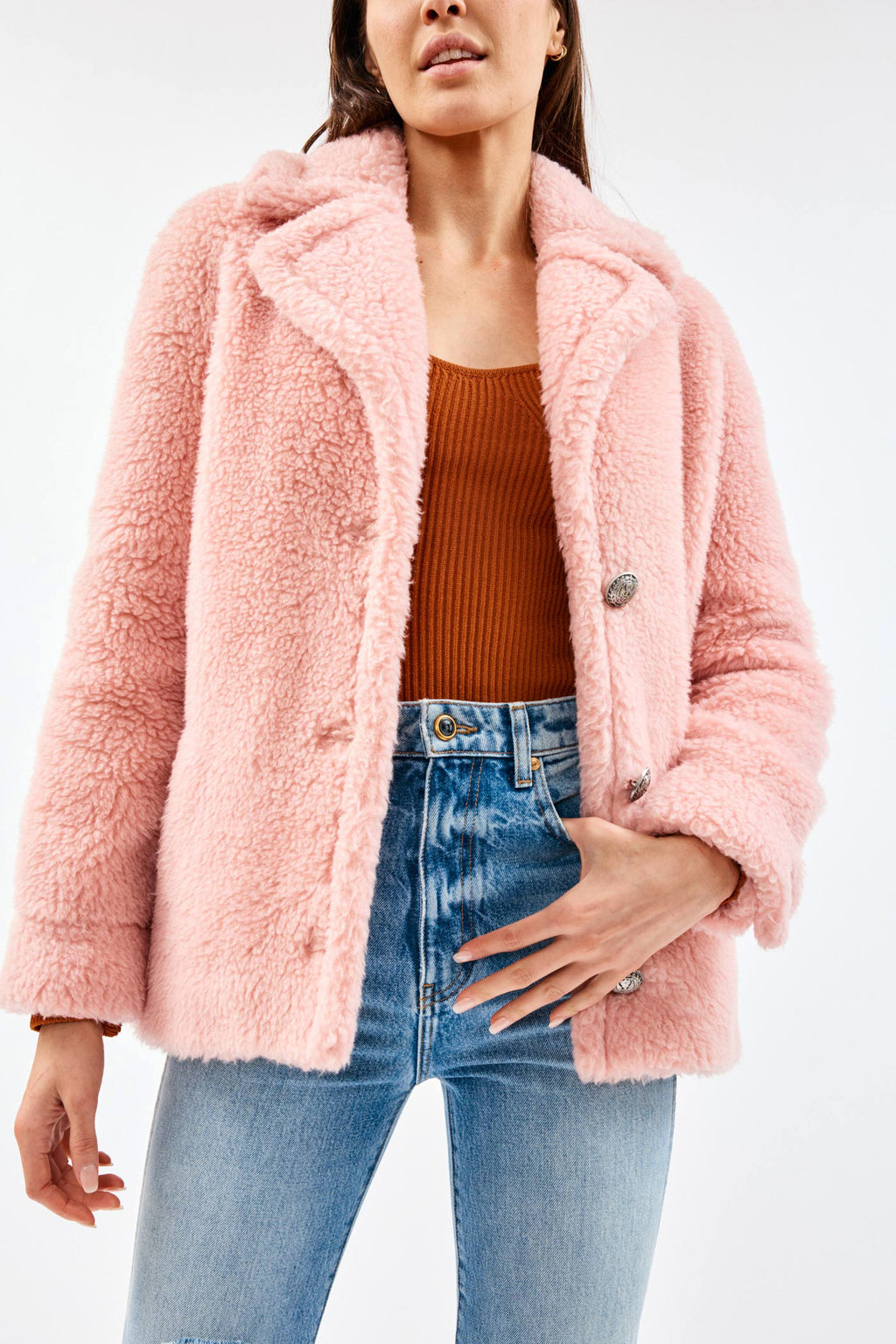 Three Button Cuddle Rose Jacket - Désordre Boutique