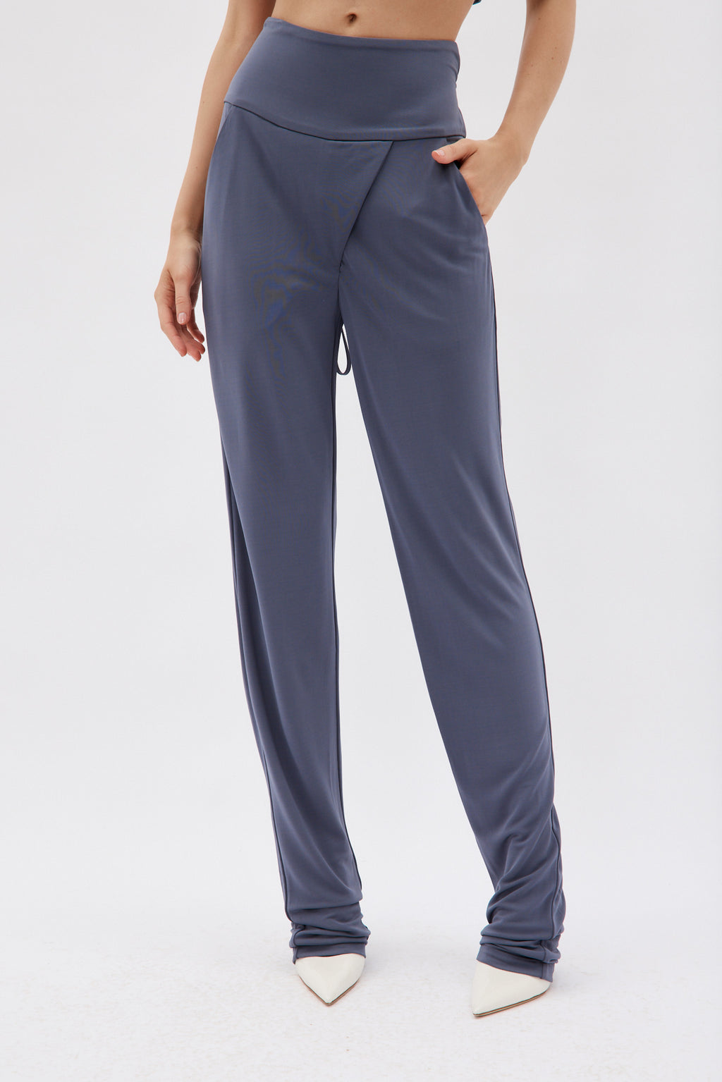 Tie Waist Charcoal Pant - Désordre Boutique