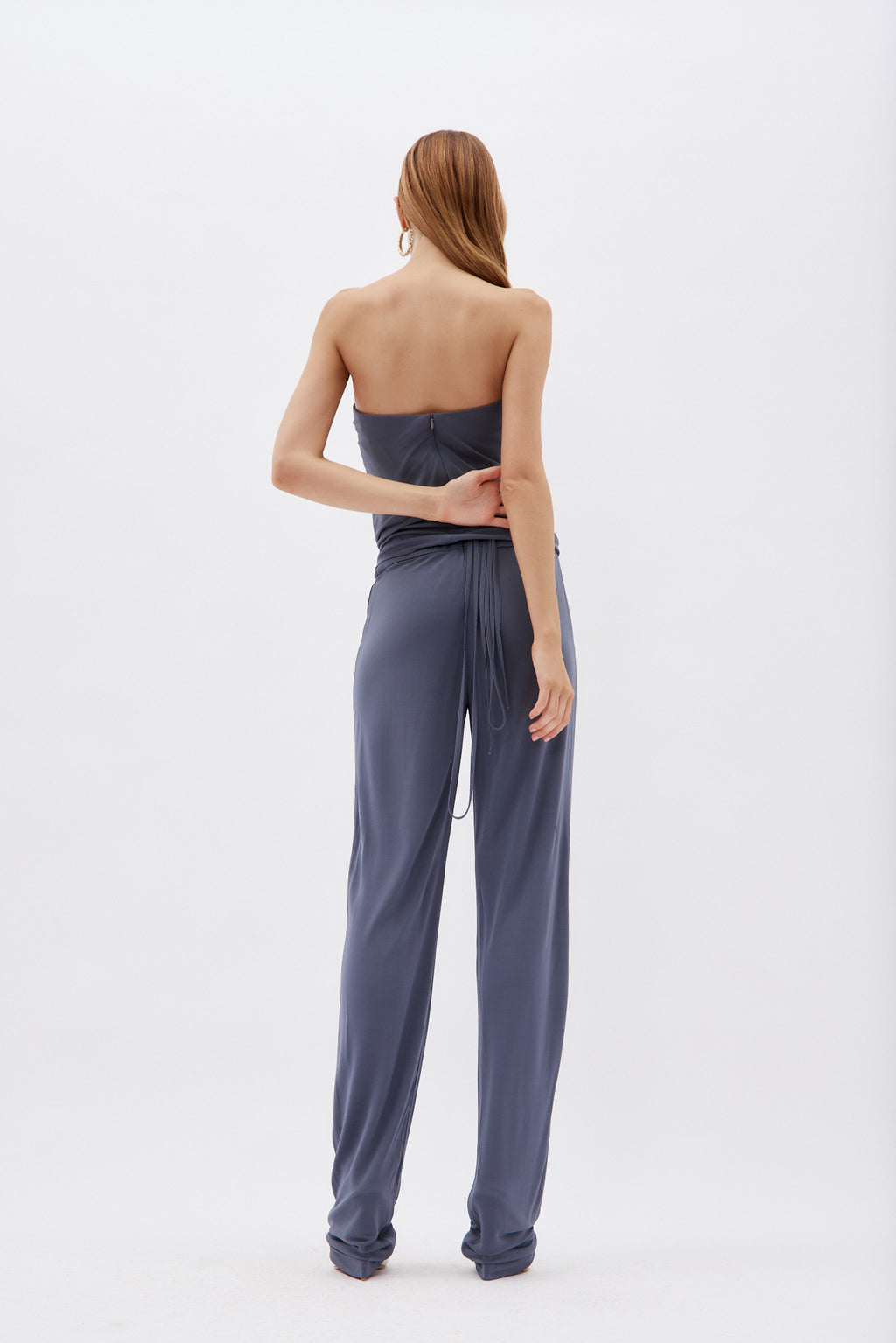 Tie Waist Charcoal Pant - Désordre Boutique