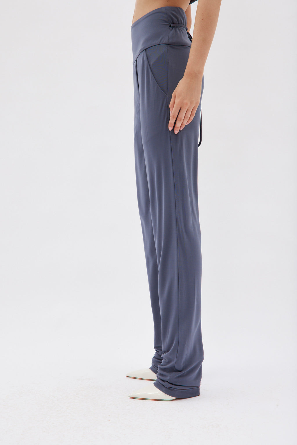 Tie Waist Charcoal Pant - Désordre Boutique