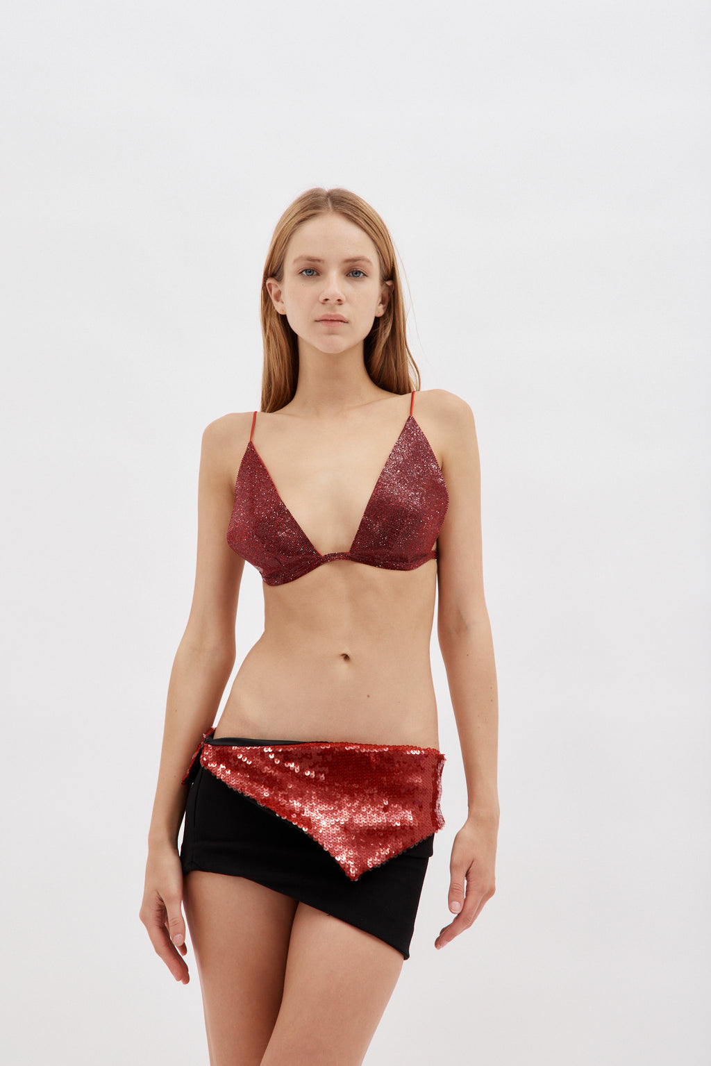 Triangle Ruby Red Bra - Désordre Boutique