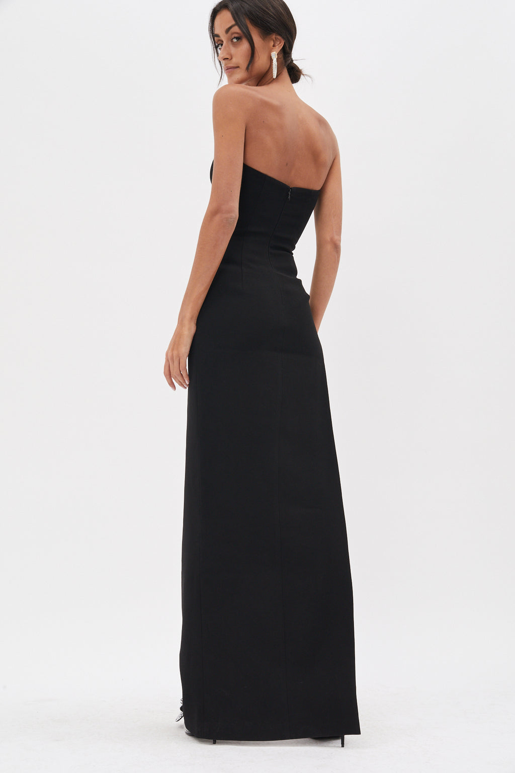 Tube Slit Black Dress - Désordre Boutique