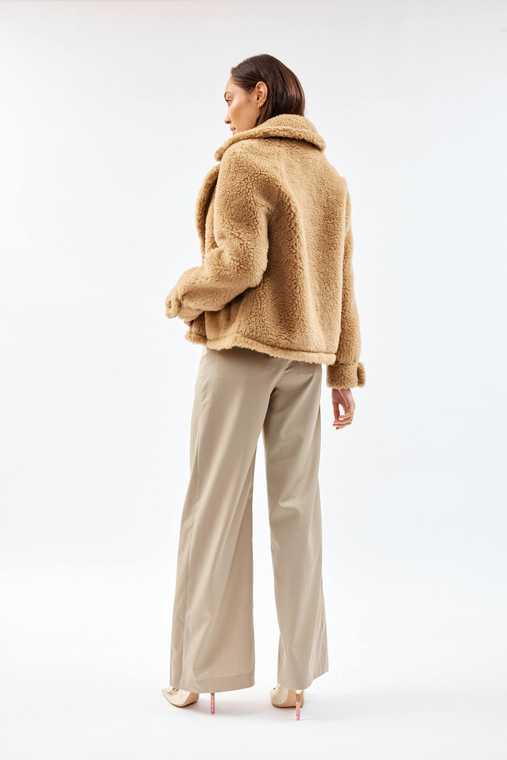 Two Button Cuddle Camel Jacket - Désordre Boutique