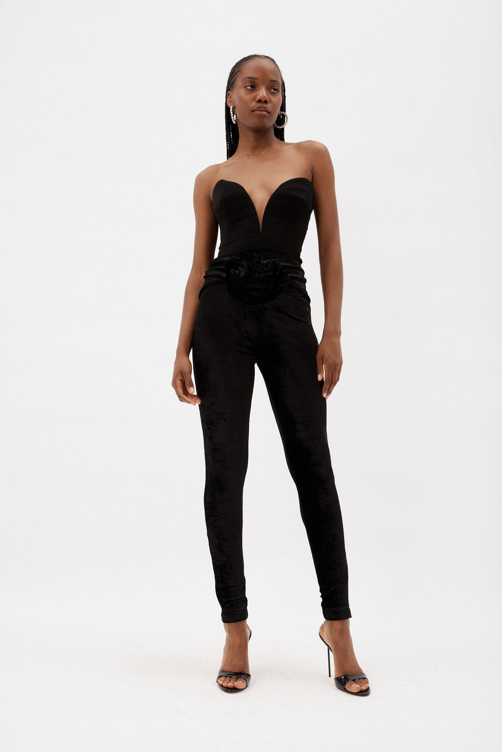 V Shape Black Bustier - Désordre Boutique