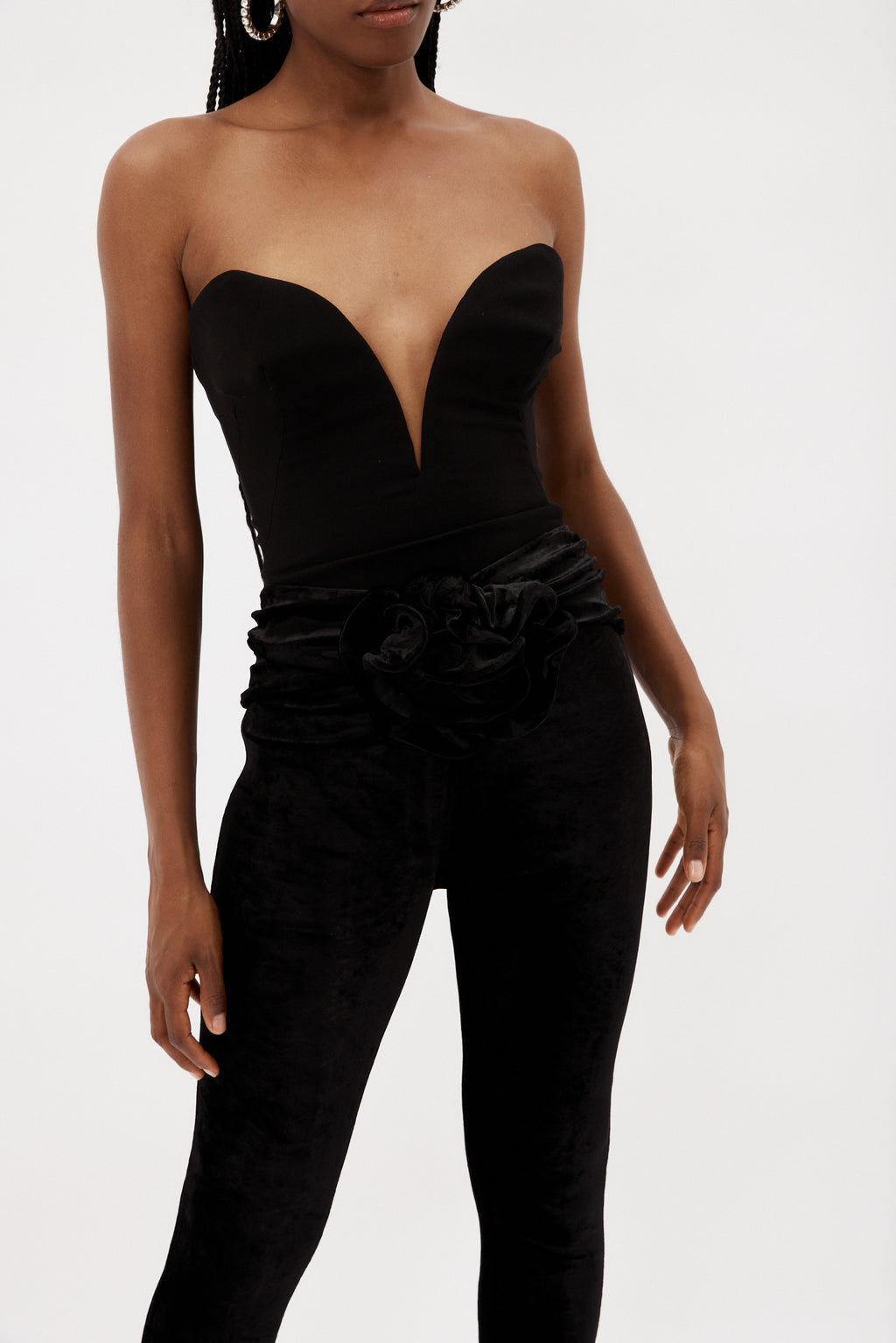 V Shape Black Bustier - Désordre Boutique