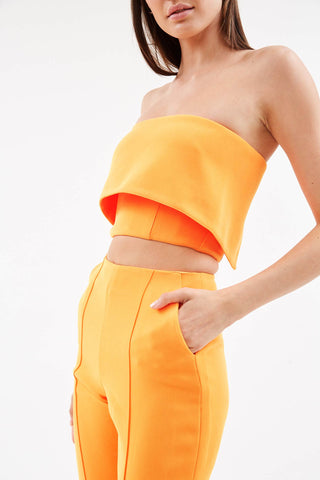 Zak Orange Cuff Crop - Désordre Boutique