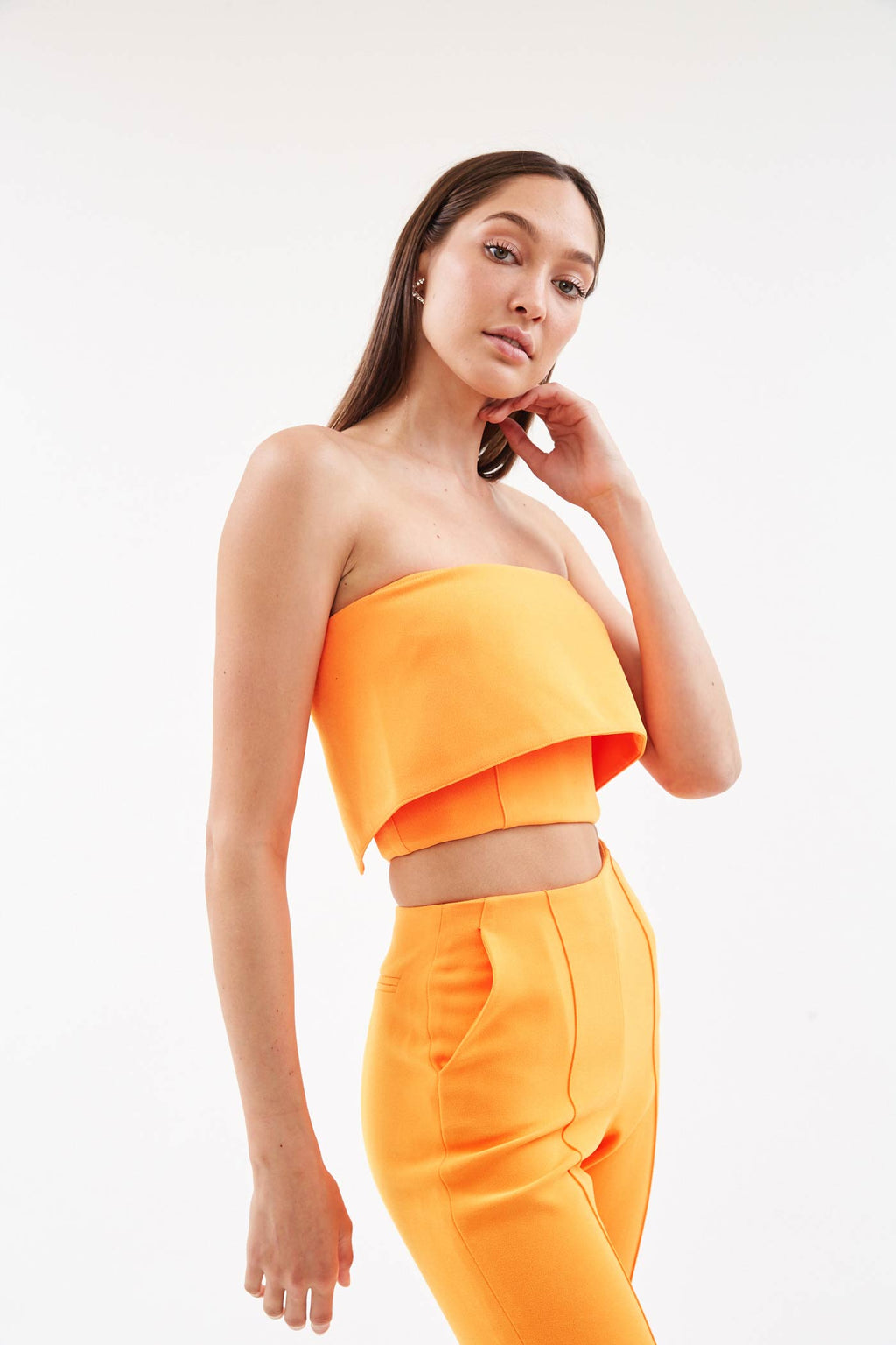 Zak Orange Cuff Crop - Désordre Boutique